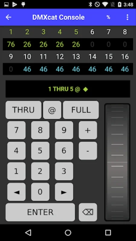 DMXcat for Android - Manage and Test DMX Lighting