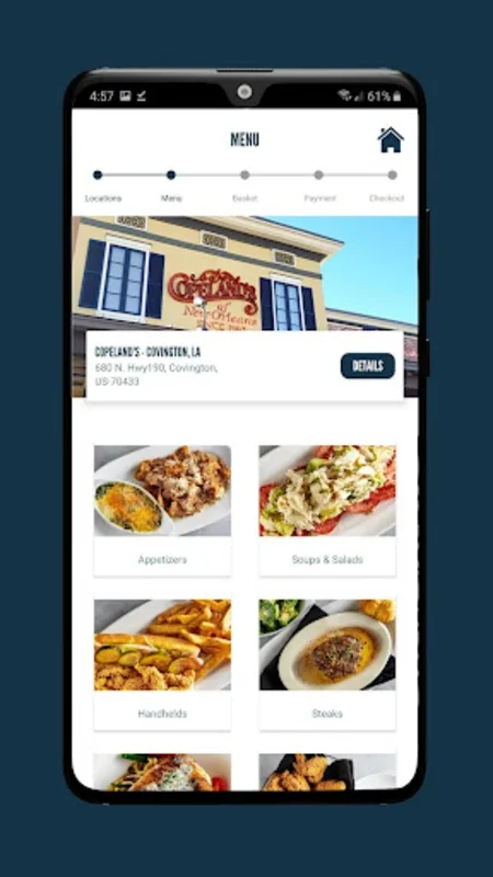 Copeland's for Android - Unlock Dining Rewards