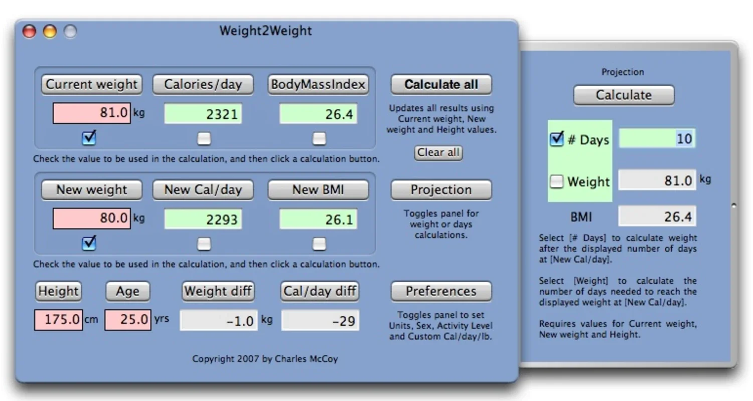 Weight2Weight for Mac - A Powerful Weight Management Tool