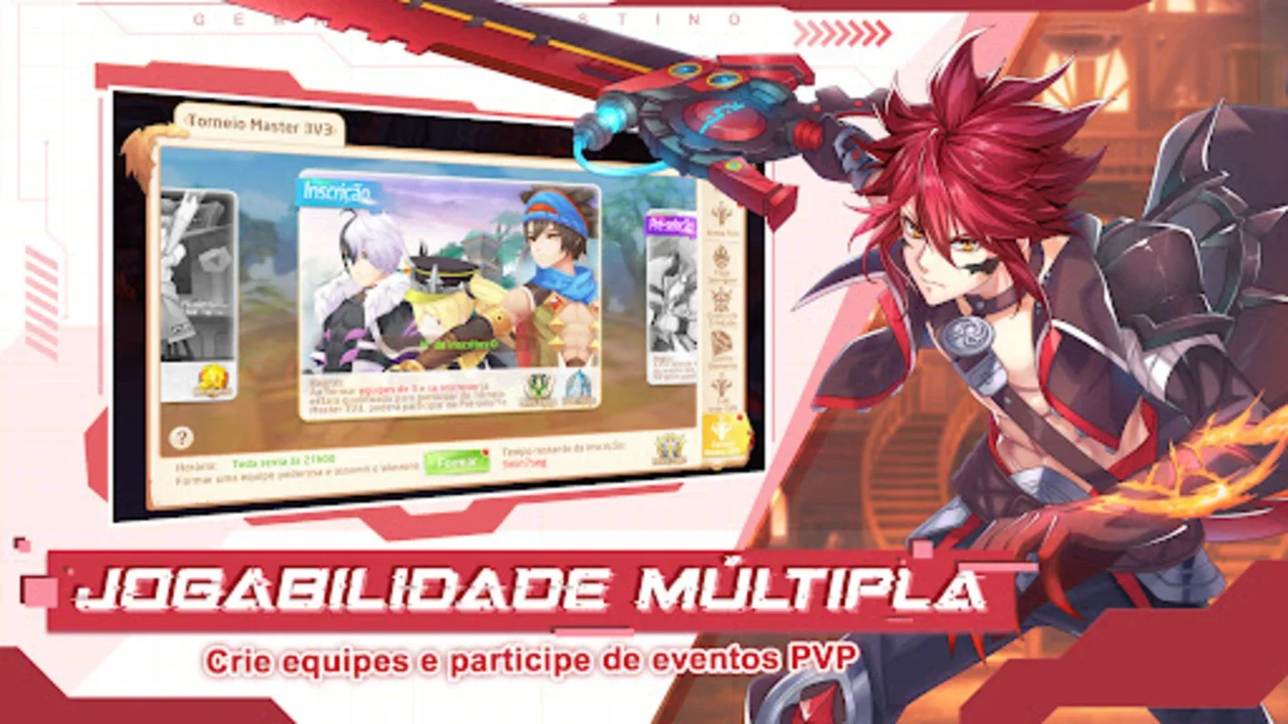 Gema do Destino for Android - Immersive Anime MMORPG