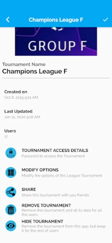 Tournament Manager for Android - Manage Tournaments Easily