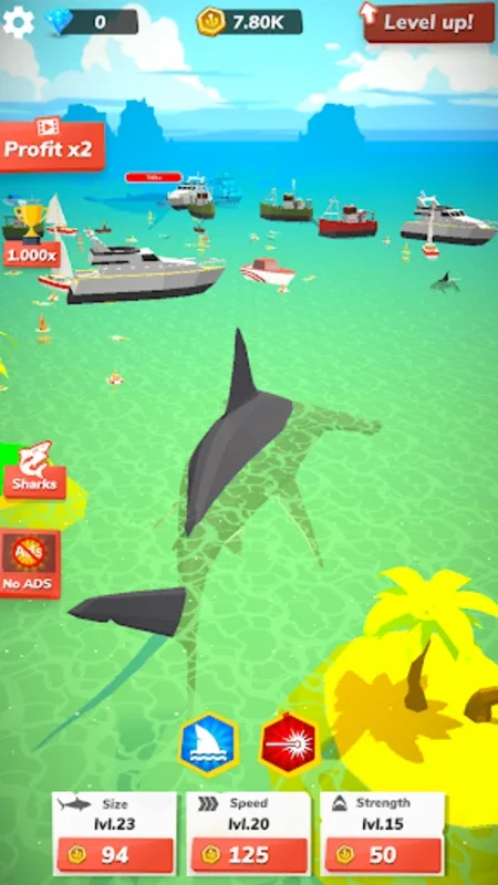 Idle Shark World - Tycoon Game for Android - No Downloading from AppHuts