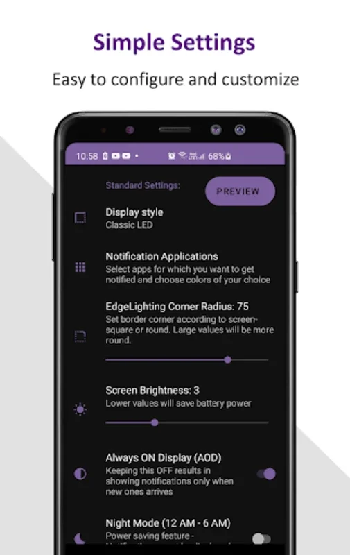 Always On Edge Lighting for Android - Customize Phone Alerts