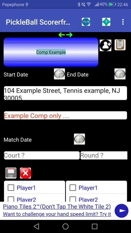 PickleBall Scorer plus online Radio, play music/vi for Android: Ideal for Scorekeeping