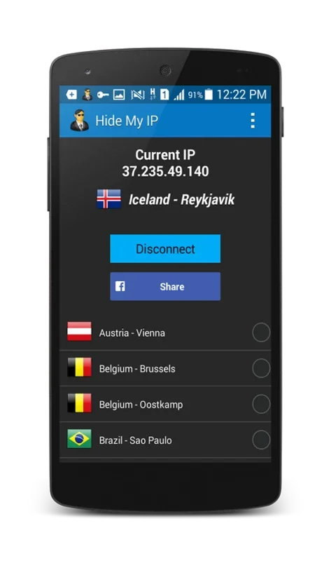 Hide My IP for Android - Secure Browsing with Over 130 IP Locations