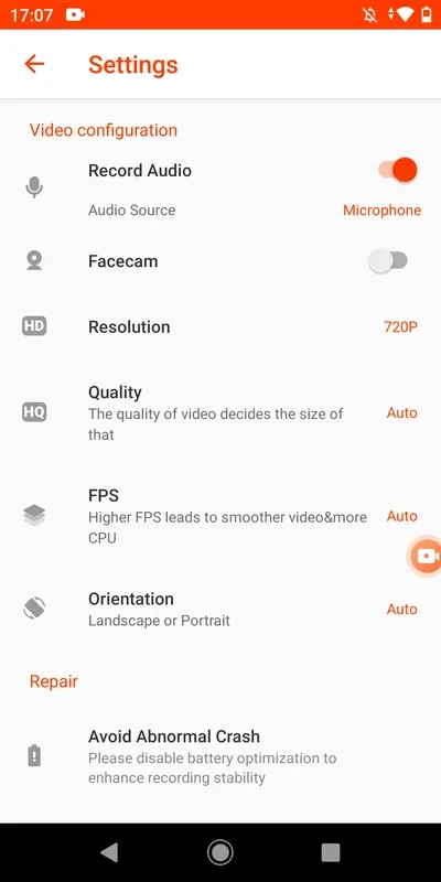 Vidma Recorder Lite for Android - Effortless Screen Recording