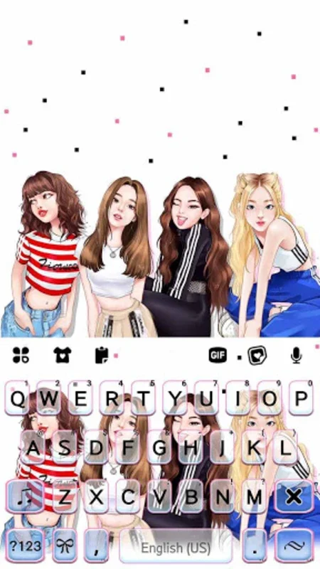 Cute Pink Girls Theme for Android: Customizable Keyboard