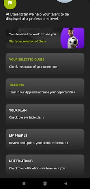 Btalentstar for Android: Connect with Pro Clubs