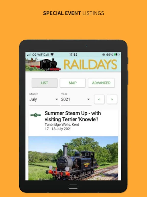 Raildays for Android: Explore UK Heritage Railways