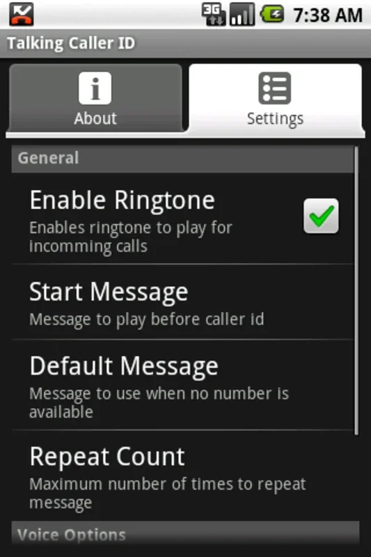 Talking Caller ID (free) for Android: Hear Caller Numbers