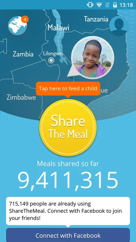 ShareTheMeal for Android: Make a Difference with Donations