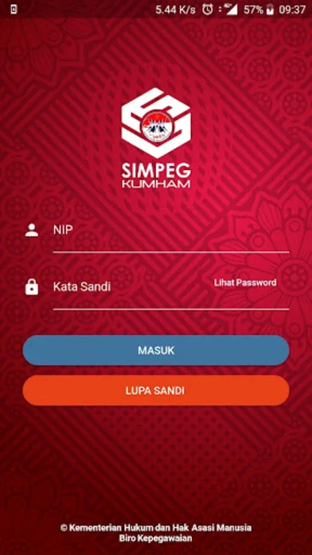 SIMPEG KUMHAM for Android - Manage HR in Law Ministry