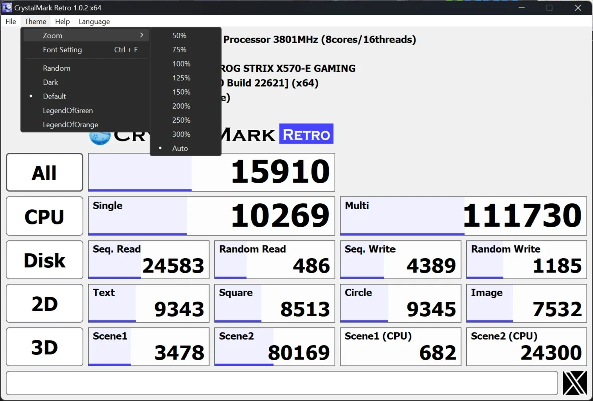 CrystalMark Retro for Windows - Performance Testing Tool