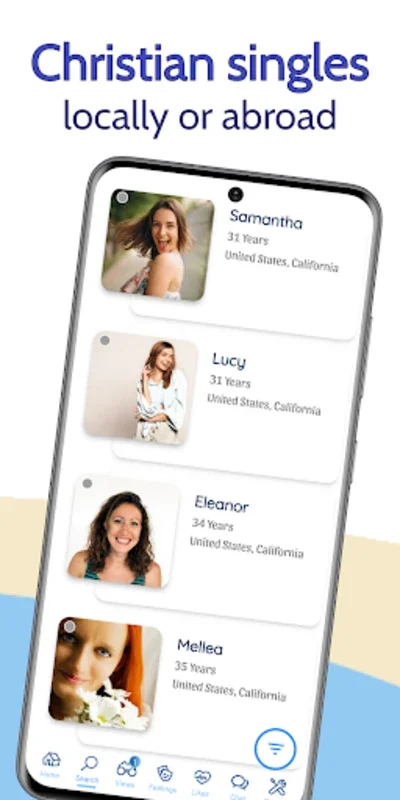 Christianical, Android Dating Chat App for Free Christian Connections