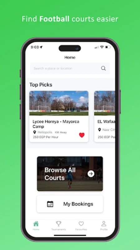 Yalla Hagz for Android - Effortless Football Court Booking