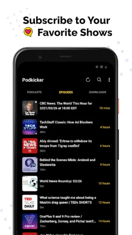 Podkicker for Android - Download the APK from AppHuts