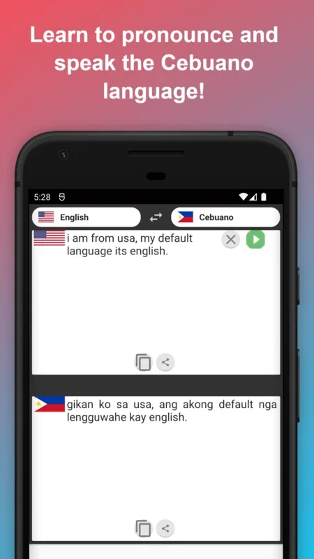 English to Cebuano Translator for Android - Seamless Language Conversion