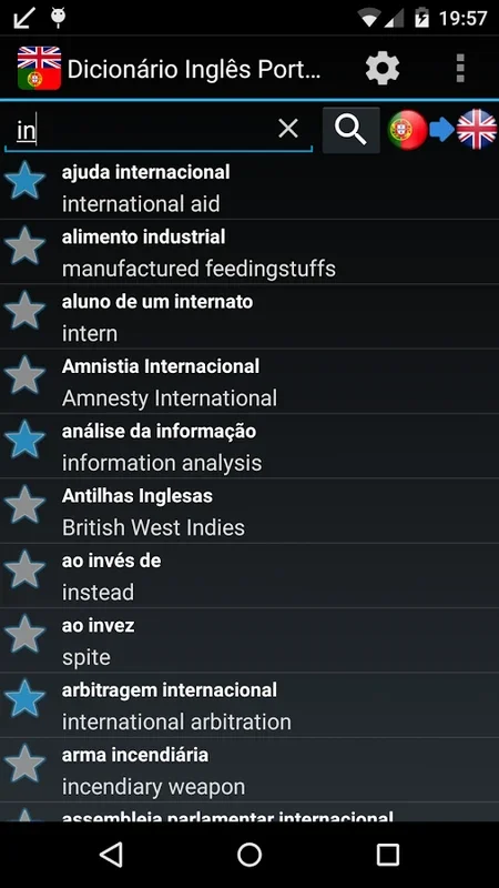 English Portuguese Dictionary FREE for Android