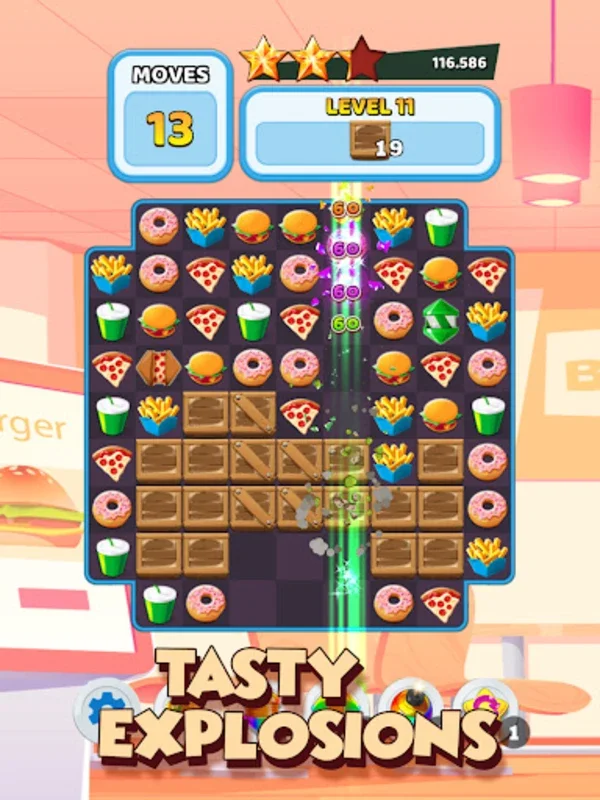 Crush The Burger Match 3 Game for Android - Engaging Puzzle Fun