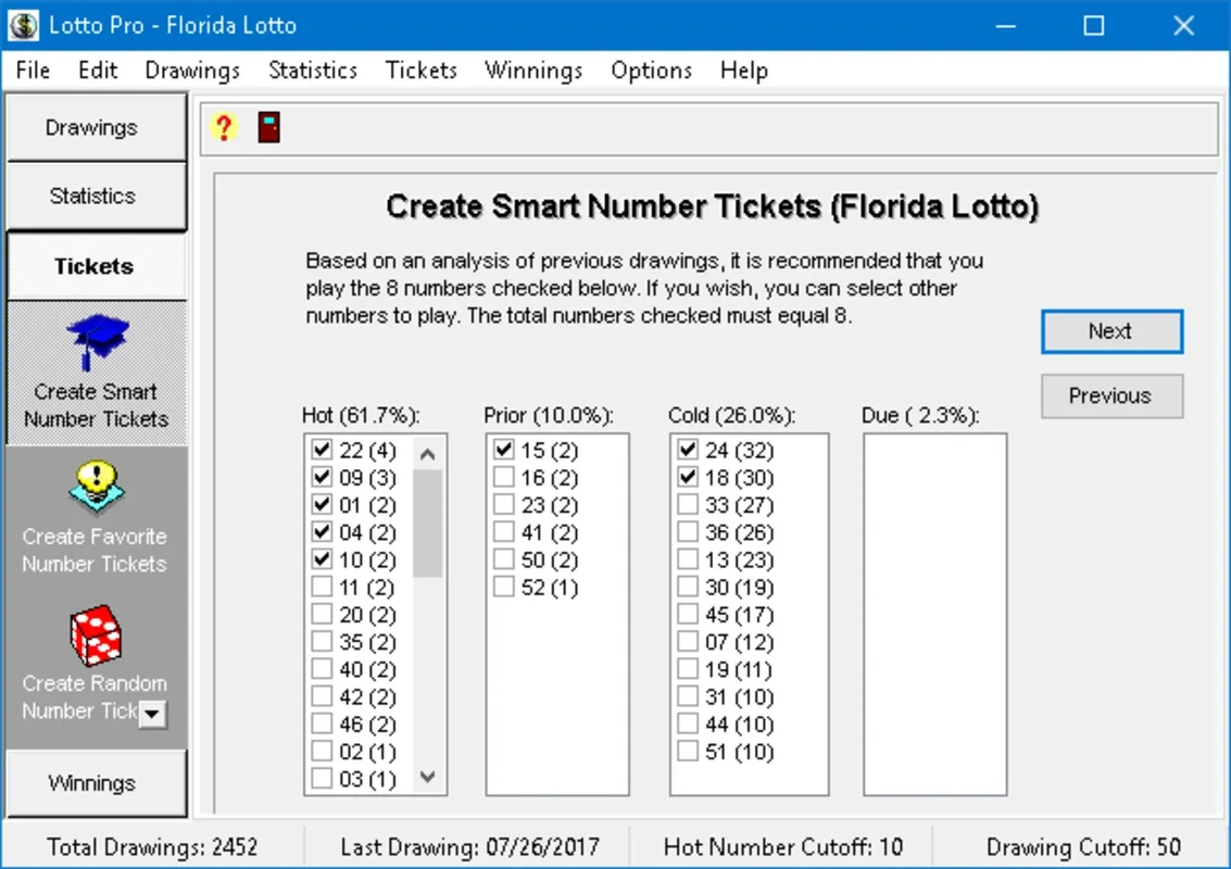 Lotto Pro for Windows - Enhance Your Lottery Chances