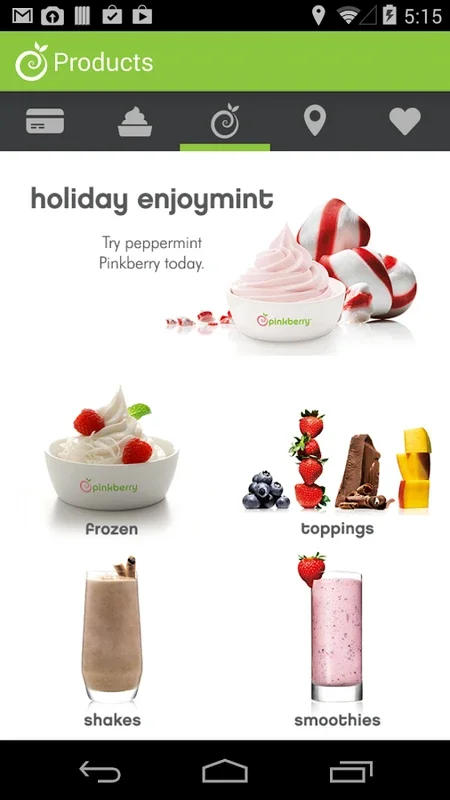 Pinkberry for Android: Rewards and Convenience