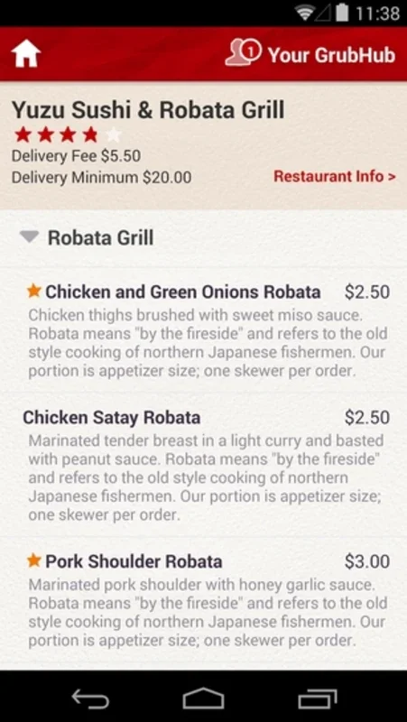 GrubHub Food Delivery for Android - Hassle - Free Food Ordering