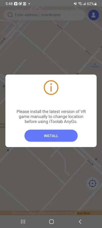 iToolab AnyGo for Android - Android Location Manipulation Tool