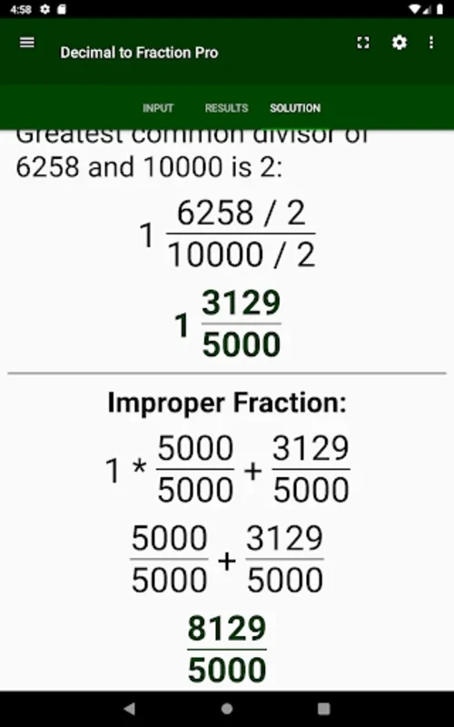 Decimal to Fraction Calculator for Android - Effortless Conversion