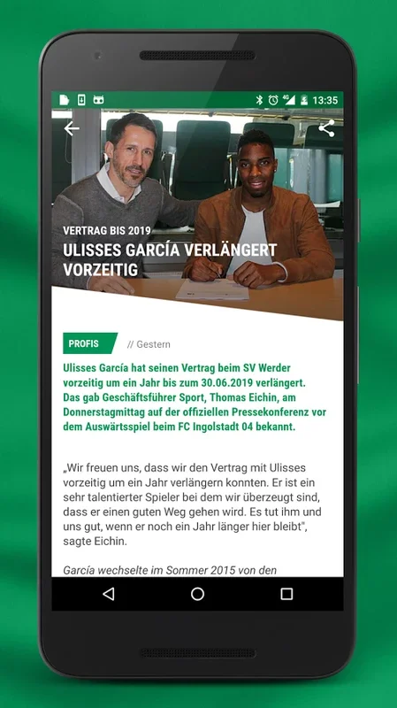 SV Werder App for Android - Official Fan Experience