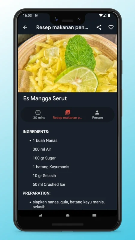 Indonesian Food Recipes App for Android - Culinary Delights