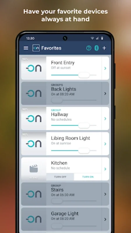 Avi-on Home for Android: Secure and Intuitive Smart Lighting Control