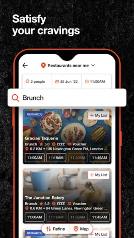 Dish Cult for Android - Simplify Restaurant Reservations