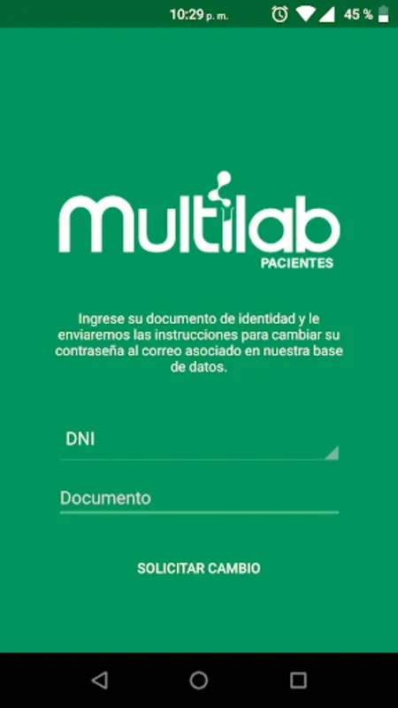 Multilab Pacientes for Android - Simplifying Personal Healthcare Management