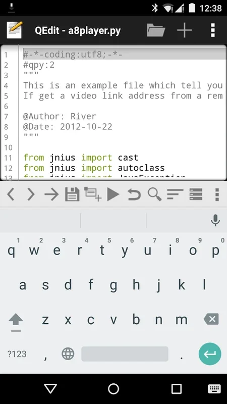 QEdit for Android: Multi - Language Coding Support