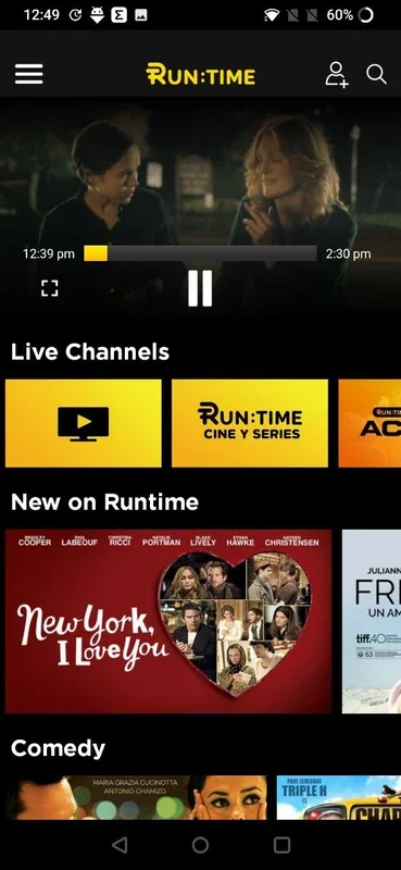 Runtime for Android - Stream On-Demand Movies and Series