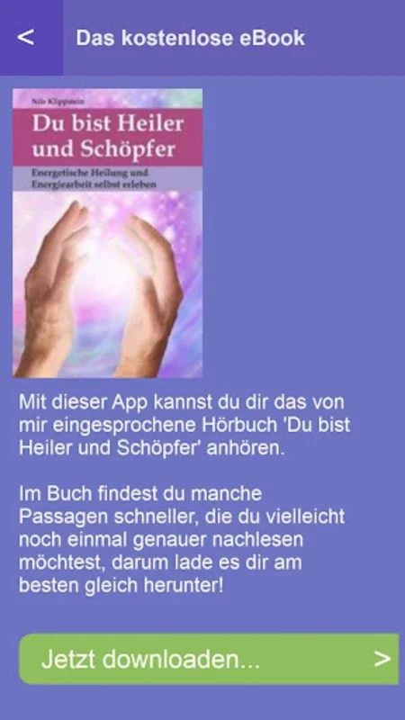 Du bist Heiler und Schöpfer for Android - A Unique Experience