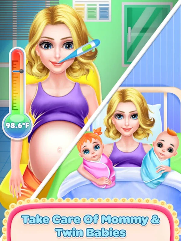 Pregnant Mommy And Twin Baby C for Android - Immersive Parenting