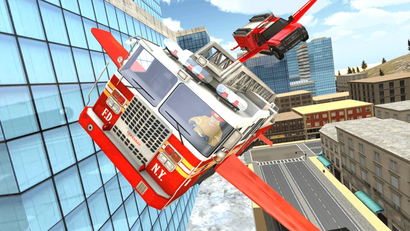 Fire Truck Flying Car for Android: Thrilling Firefighting