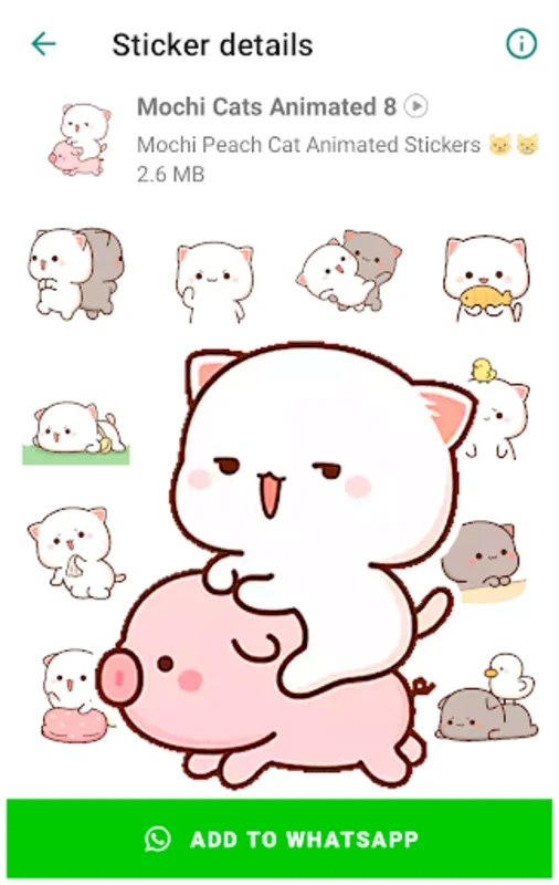 Mochi Cat Animated Stickers for Android - Spice Up WhatsApp