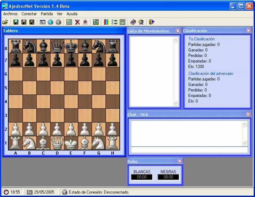 AjedrezNet for Windows - Play Chess Globally