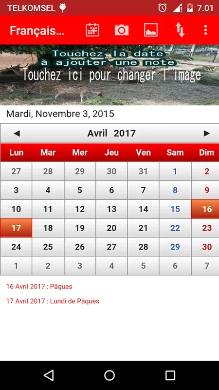 Français Calendrier for Android: Stylish and Functional Calendar