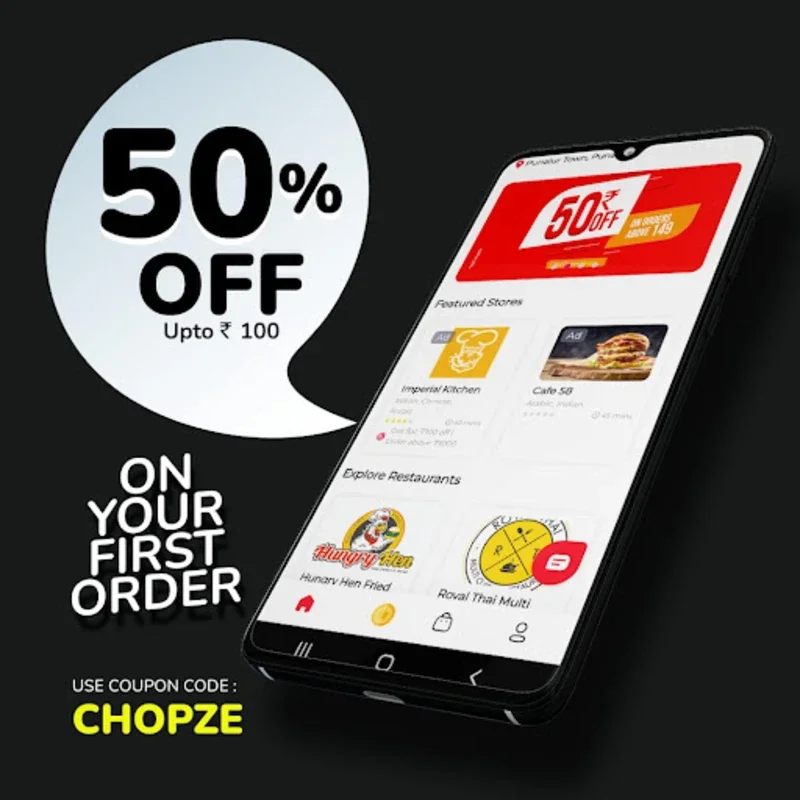 Chopze Food Delivery & Reviews for Android: Convenient Ordering