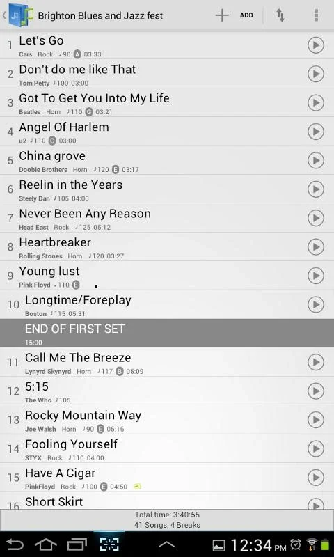 Setlist Helper for Android - Download the APK from AppHuts