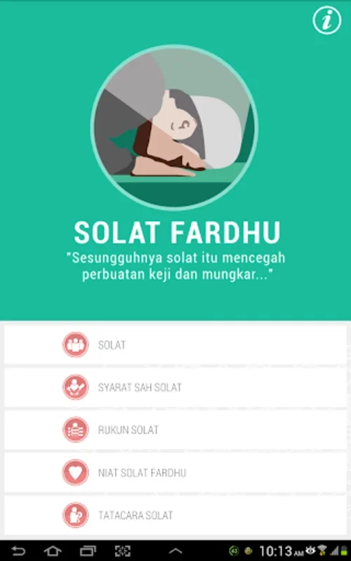 Solat Fardhu for Android: An Islamic Prayer Learning Aid