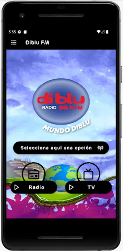 Diblu FM for Android - Stream HD Ecuadorian Soccer Live