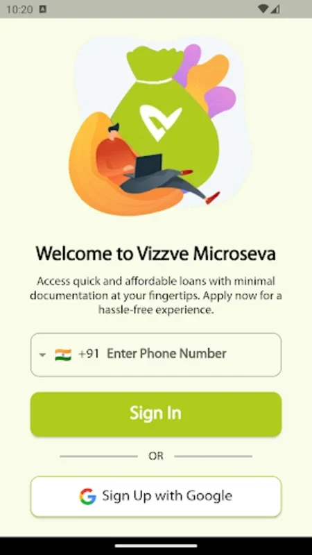 Vizzve Microseva for Android: Manage Your Loans and Finances