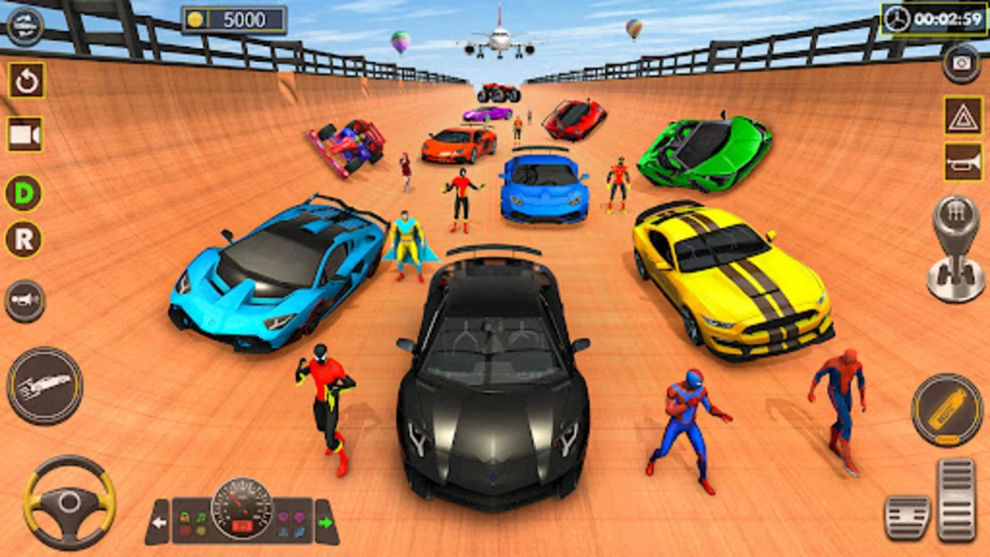 Superhero Car Stunt Game 3D for Android: Extreme Stunts with Superhero Cars