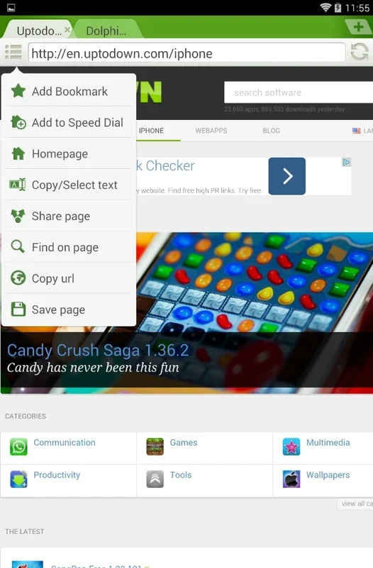 Dolphin Browser Mini for Android - Fast Browsing on Small Devices