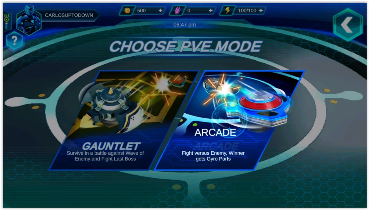 Gyro Buster for Android - Engaging Beyblade-Style Battles