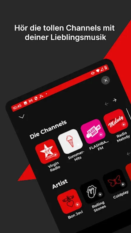 Virgin Radio Switzerland for Android: Uninterrupted Rock